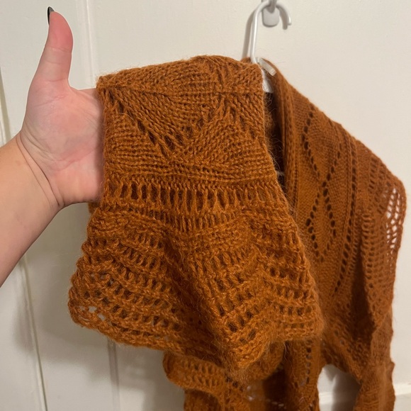 Pois made in Italy knitted burnt orange cardigan - Picture 2 of 5